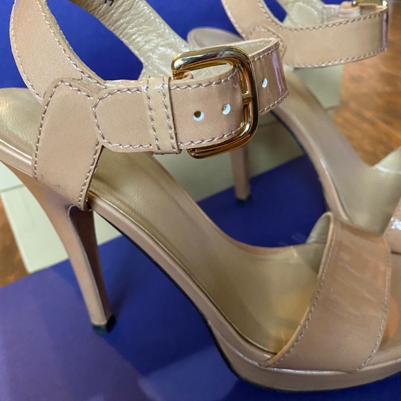 Nude Open Toe, heeled sandals - Picture 3 of 7